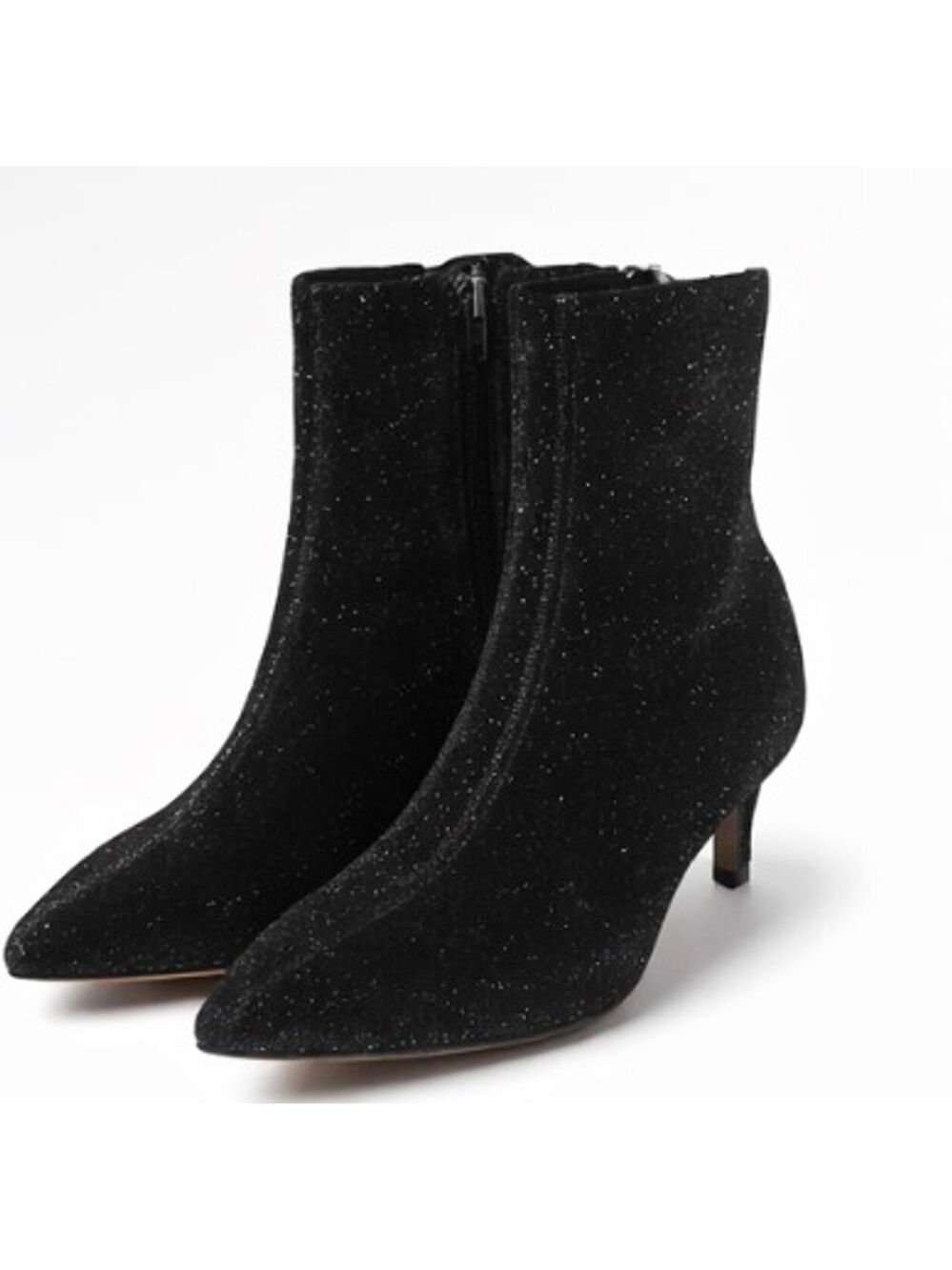 Rebecca Minkoff Black Glitter Ankle Boots & Booties 9.5